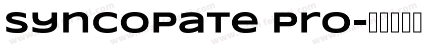 Syncopate Pro字体转换